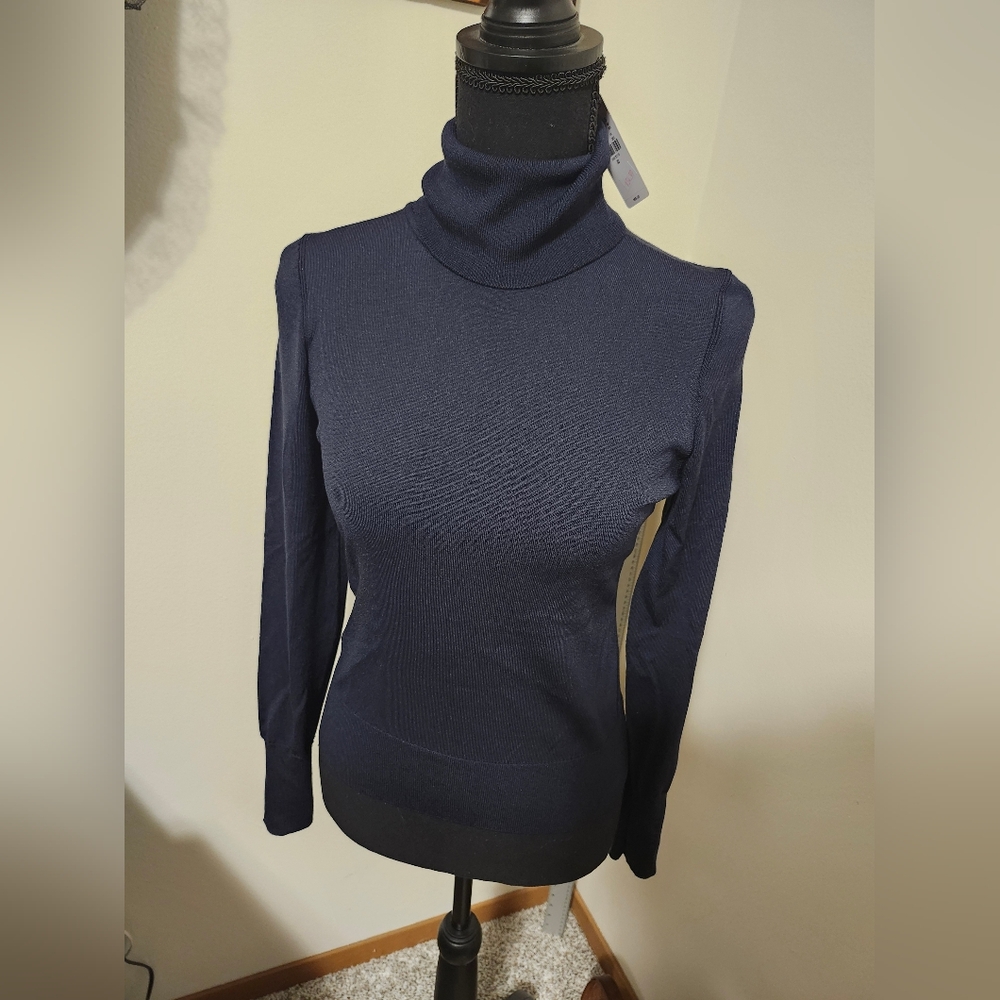 BRAND NEW Express Turtleneck Sweater - Dark Navy Blue